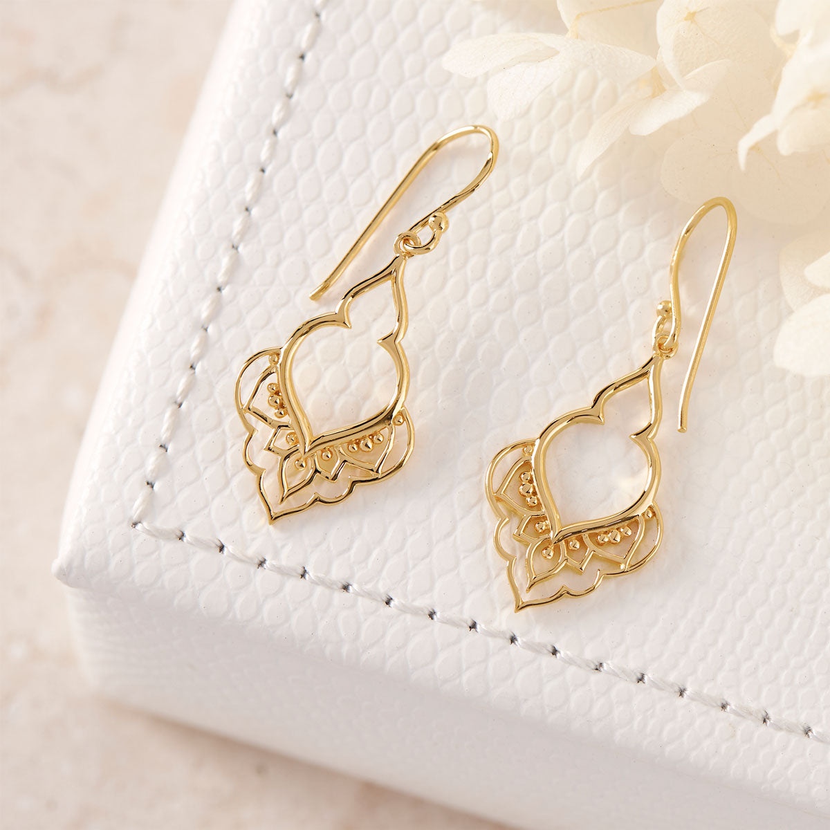 Moroccan Doorway Earrings Gold