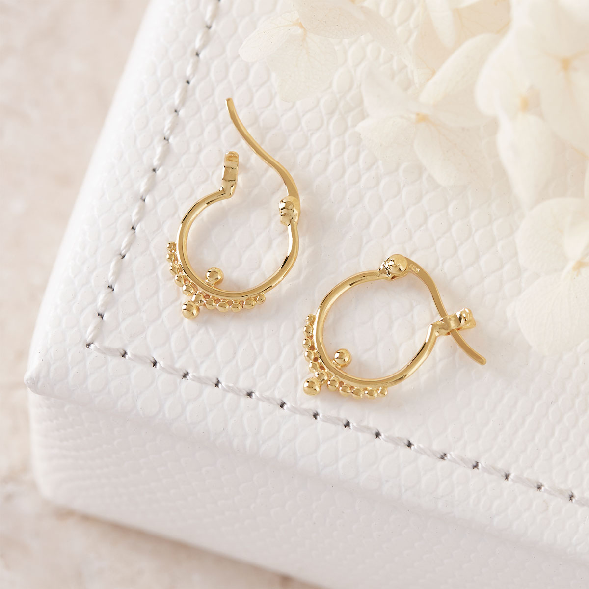 Beaded Gold Sleepers