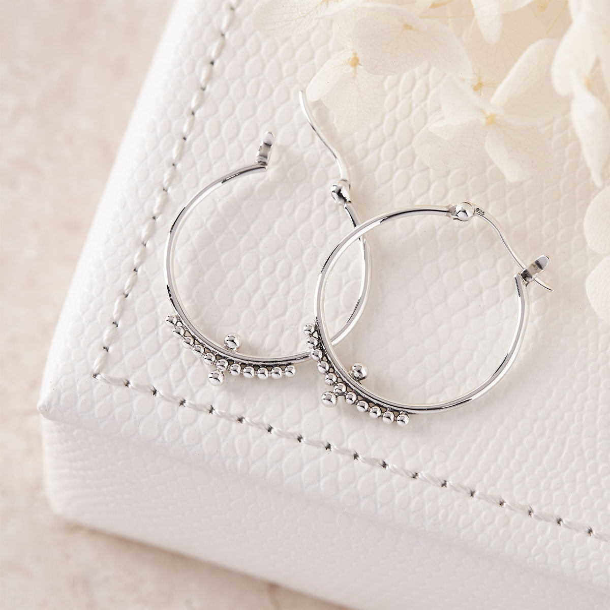 Beaded Horizon Hoops