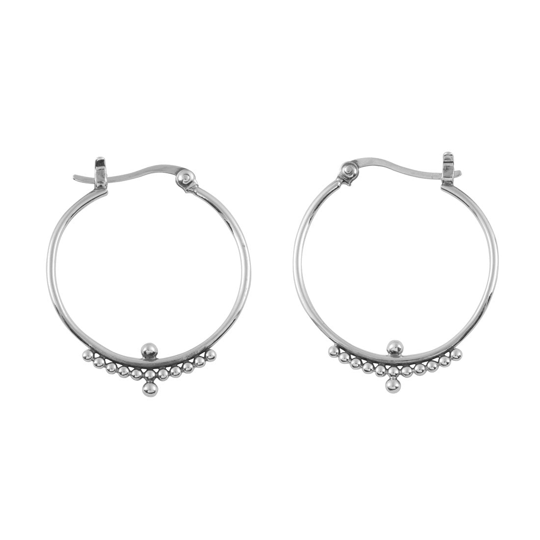 Beaded Horizon Hoops