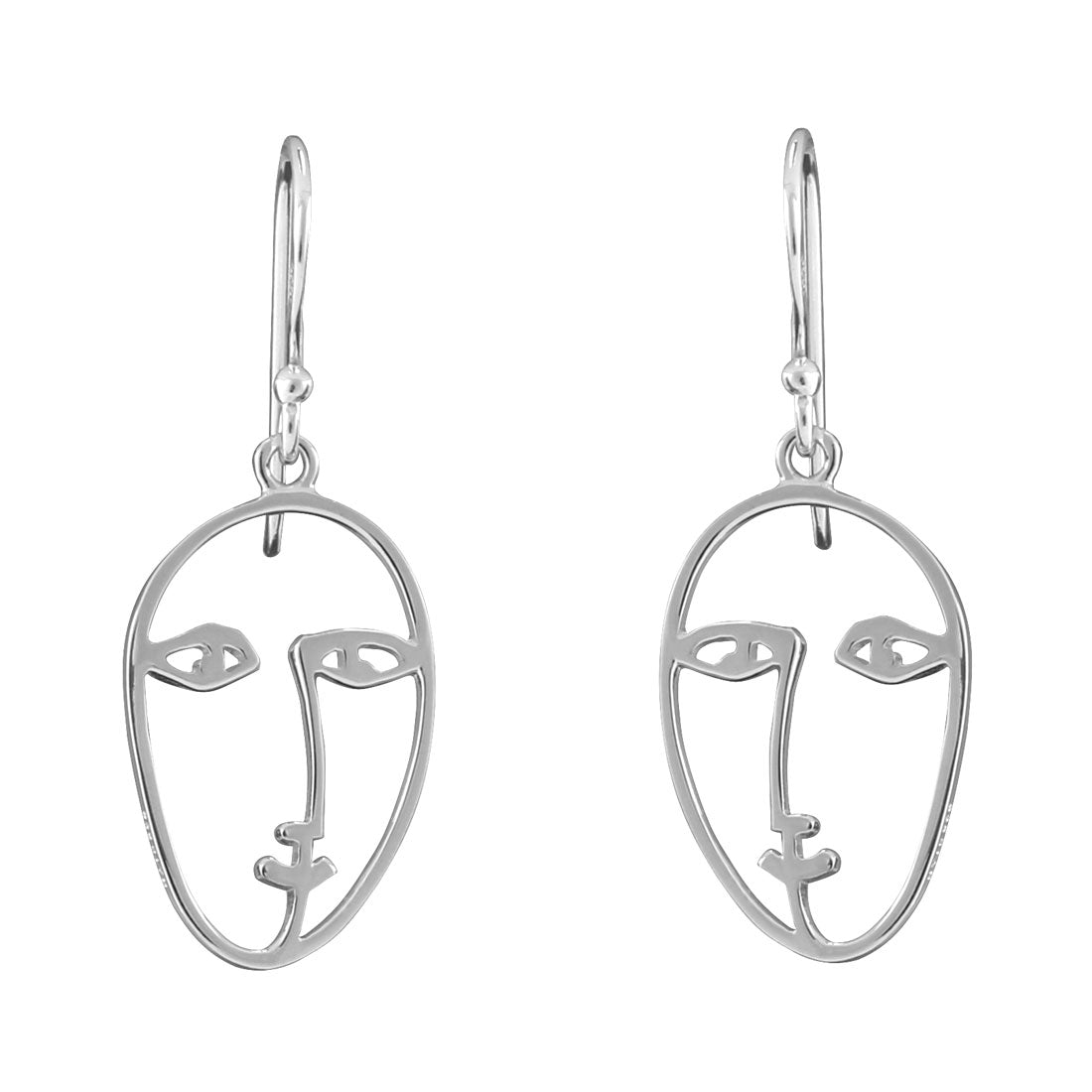 Picasso Face Earrings