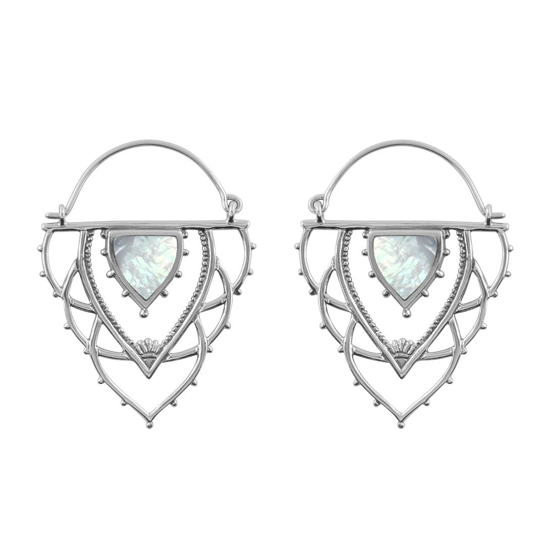 Ancient Archways Shell Hoops