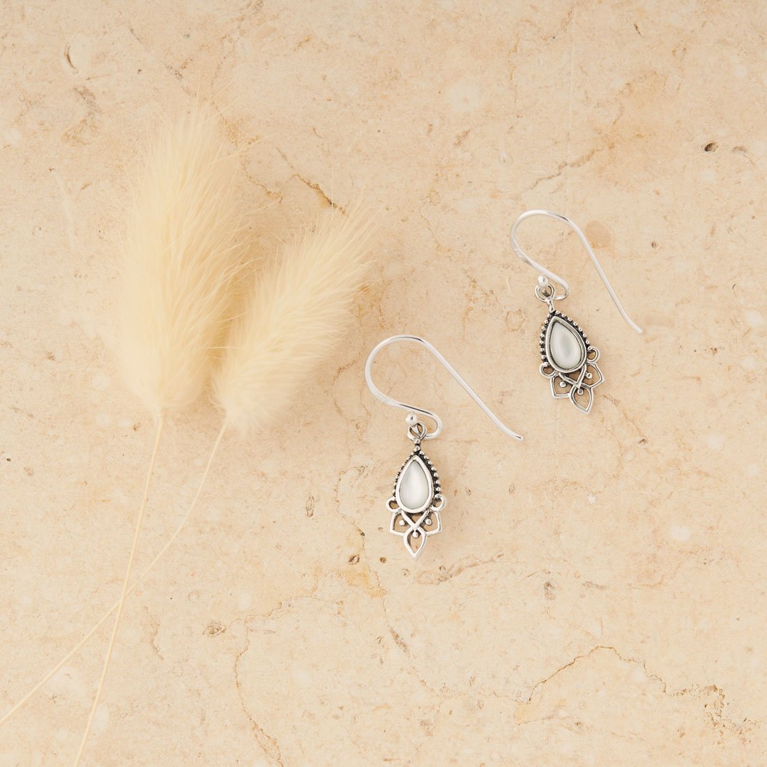 Templar Shell Drop Earrings