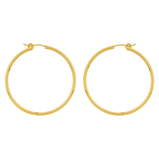 Large Hoop Sleepers 18K Gold