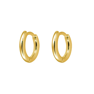 Super Micro Round Huggies 18K Gold
