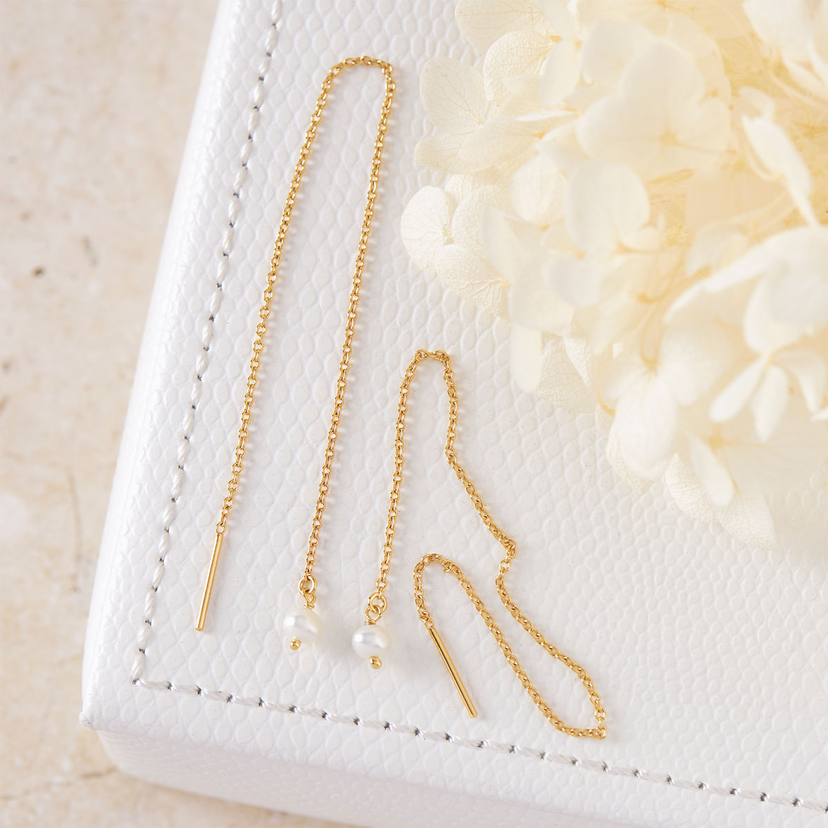 Dainty Pearl Threaders Gold