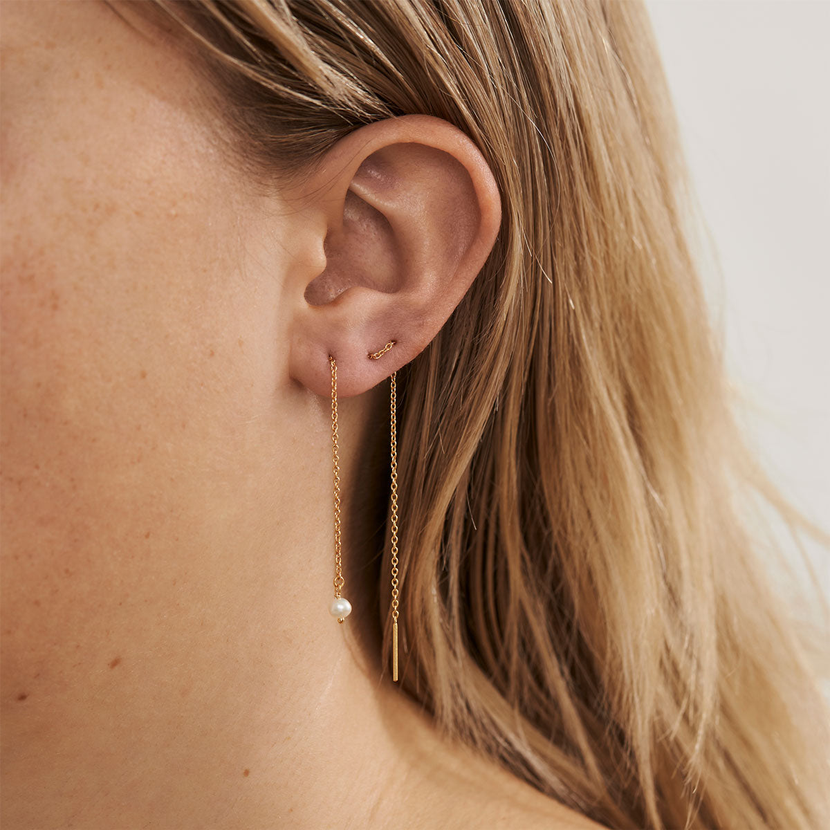 Dainty Pearl Threaders Gold