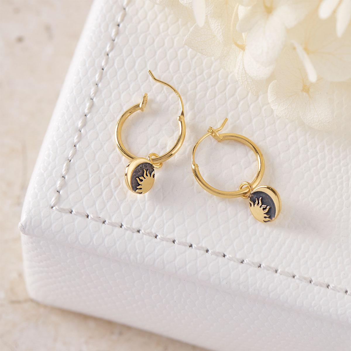 Celestial Midnight Hoops Gold