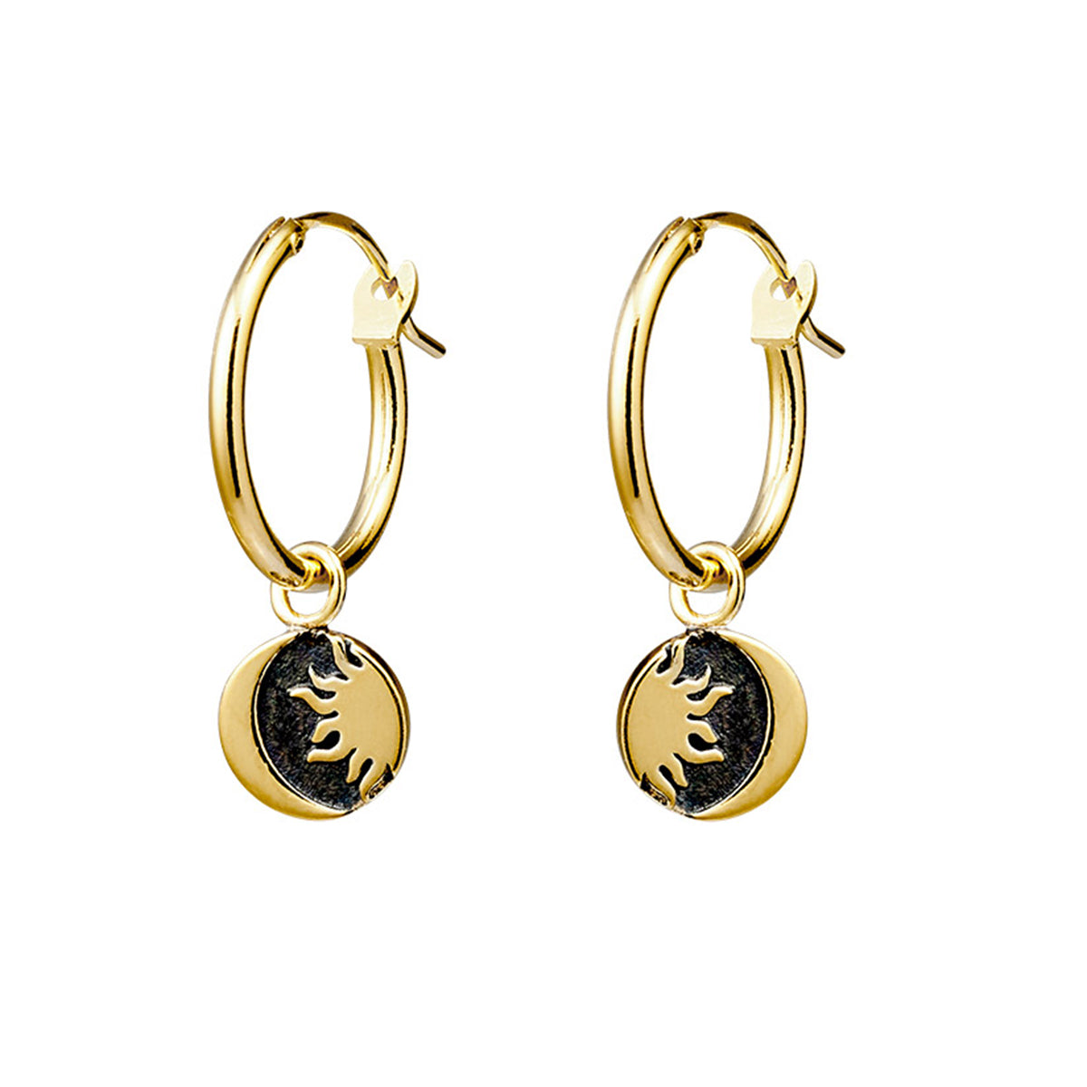 Celestial Midnight Hoops Gold