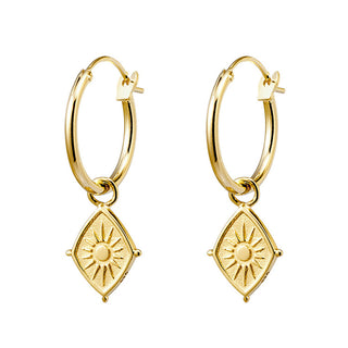 Rising Sol Hoops Gold