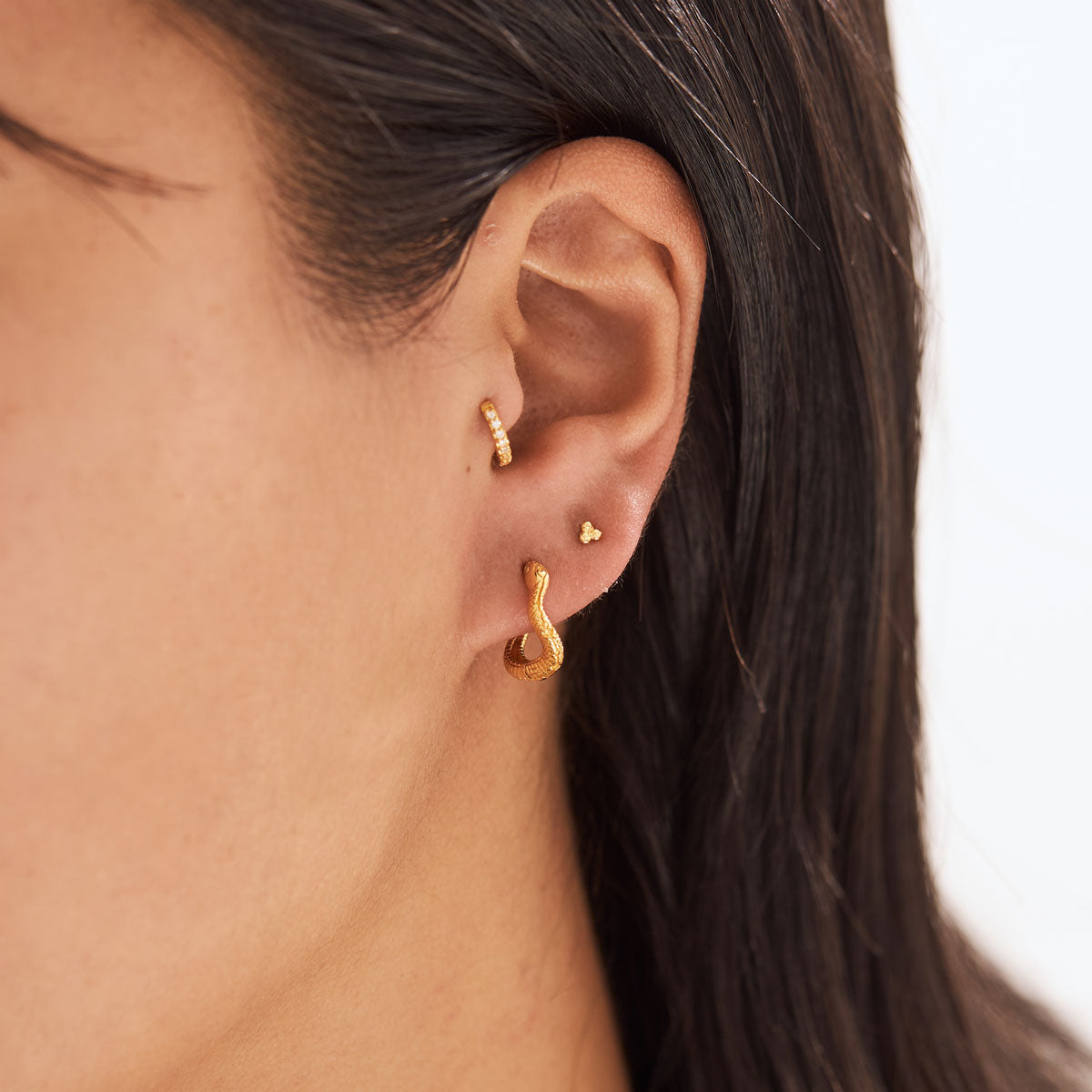 Mystic Serpent Huggies Gold