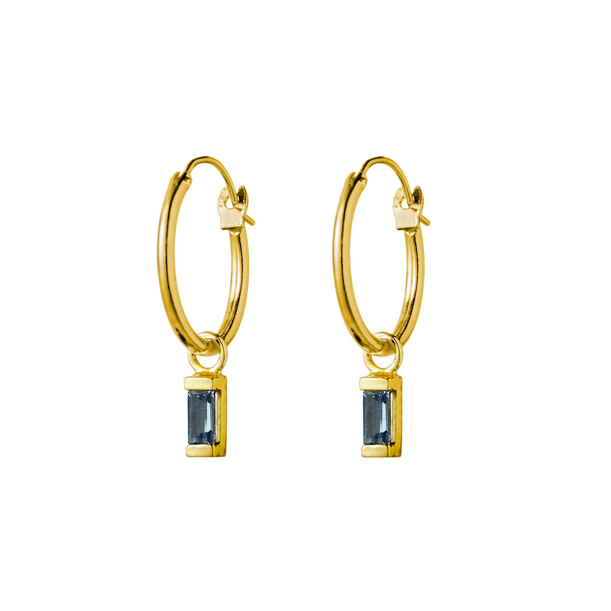 Lumen London Blue Hoops Gold