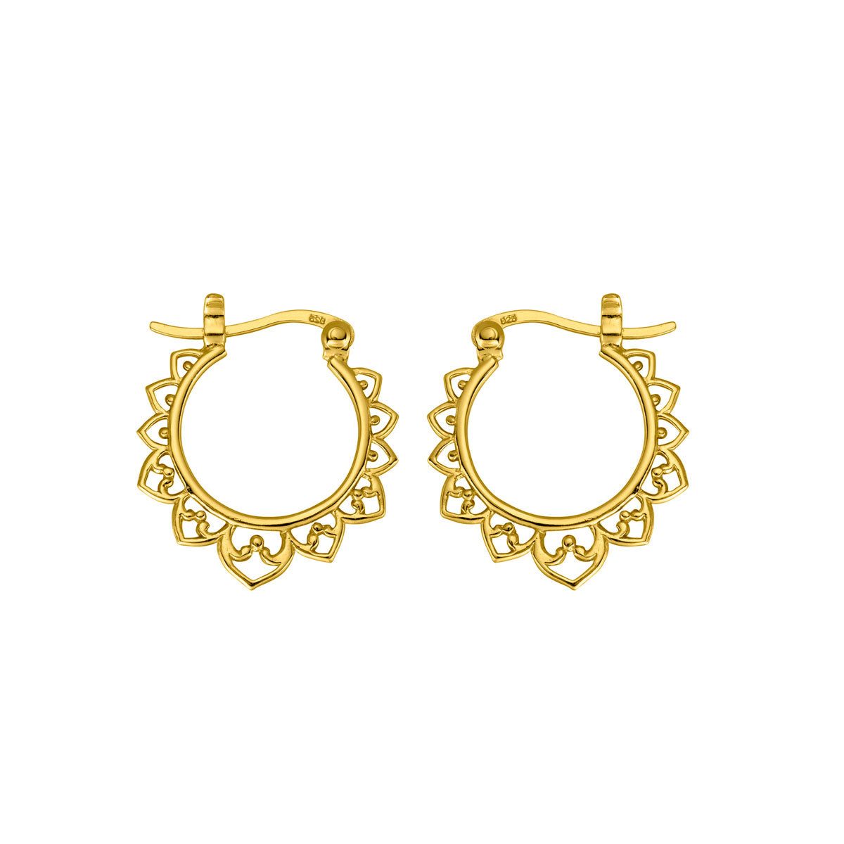 Agni Hoops Small Gold