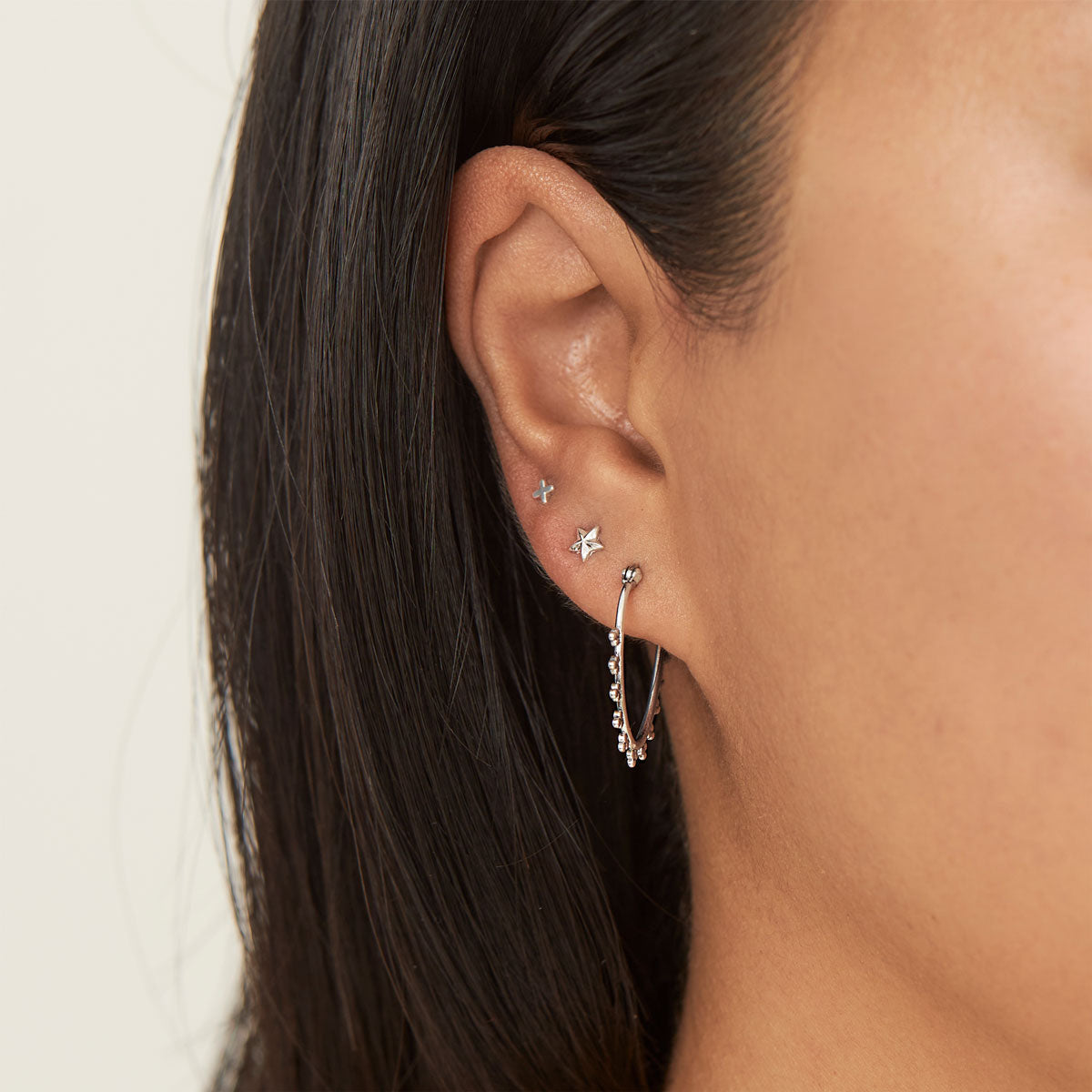 Micro Dot Hoops