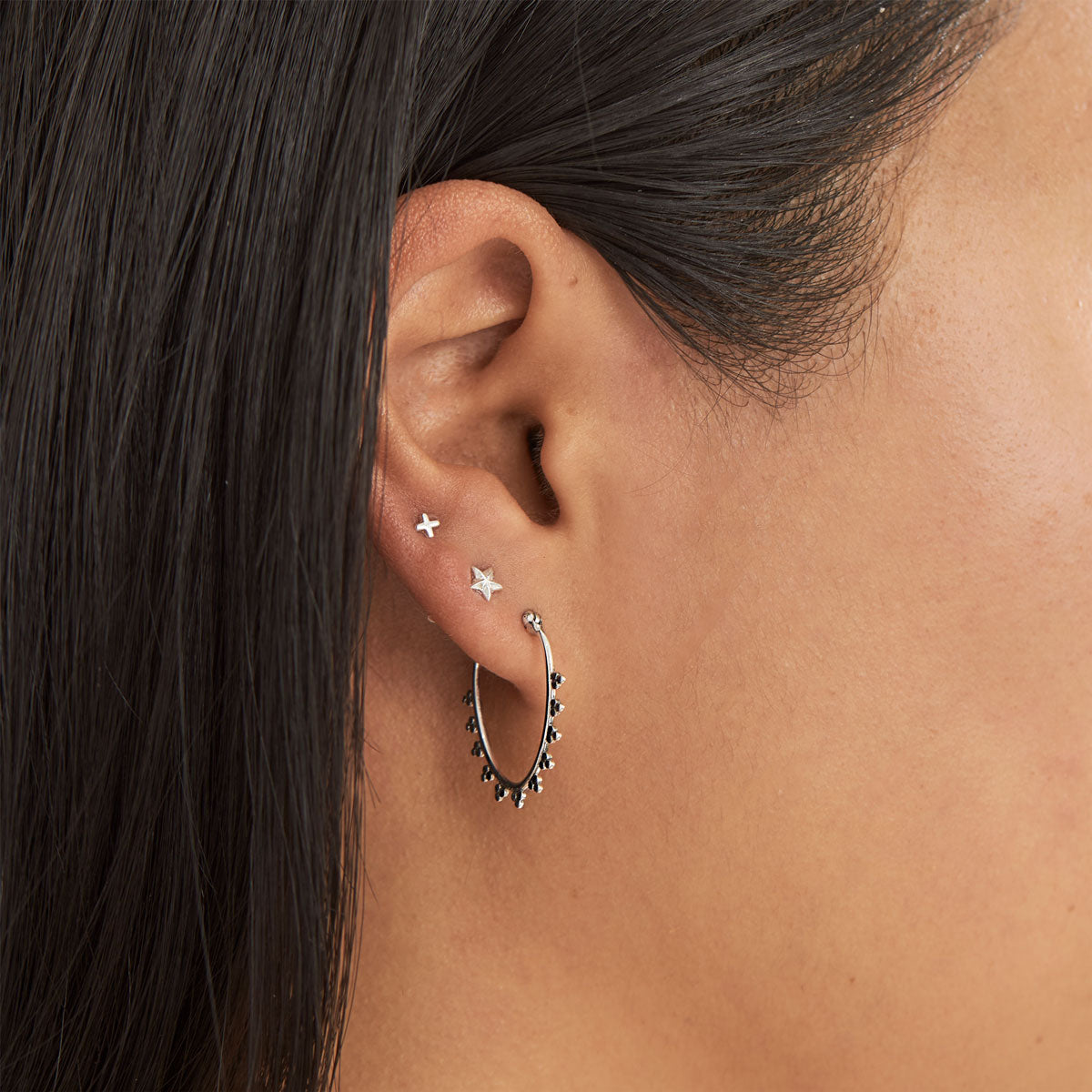 Micro Dot Hoops