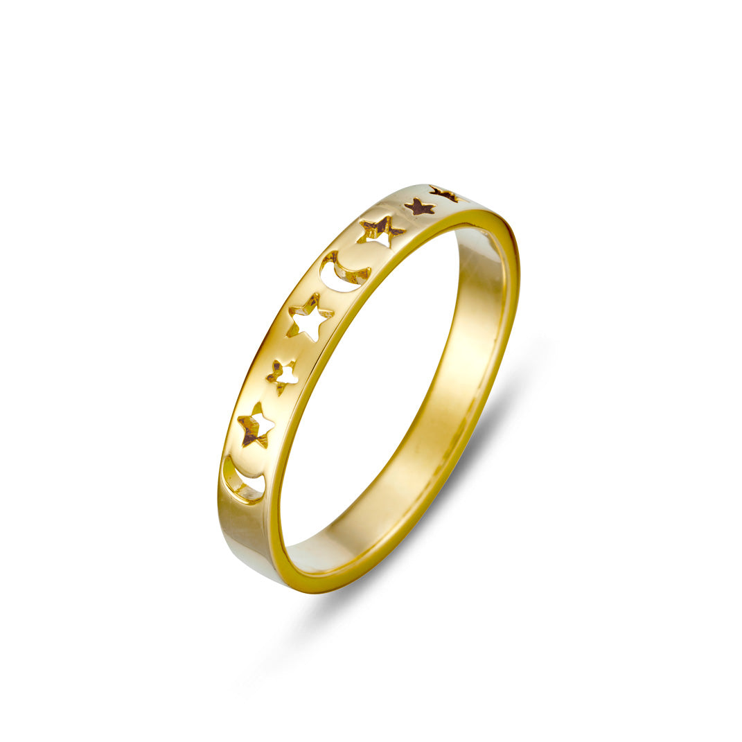 Star Phase Gold Ring