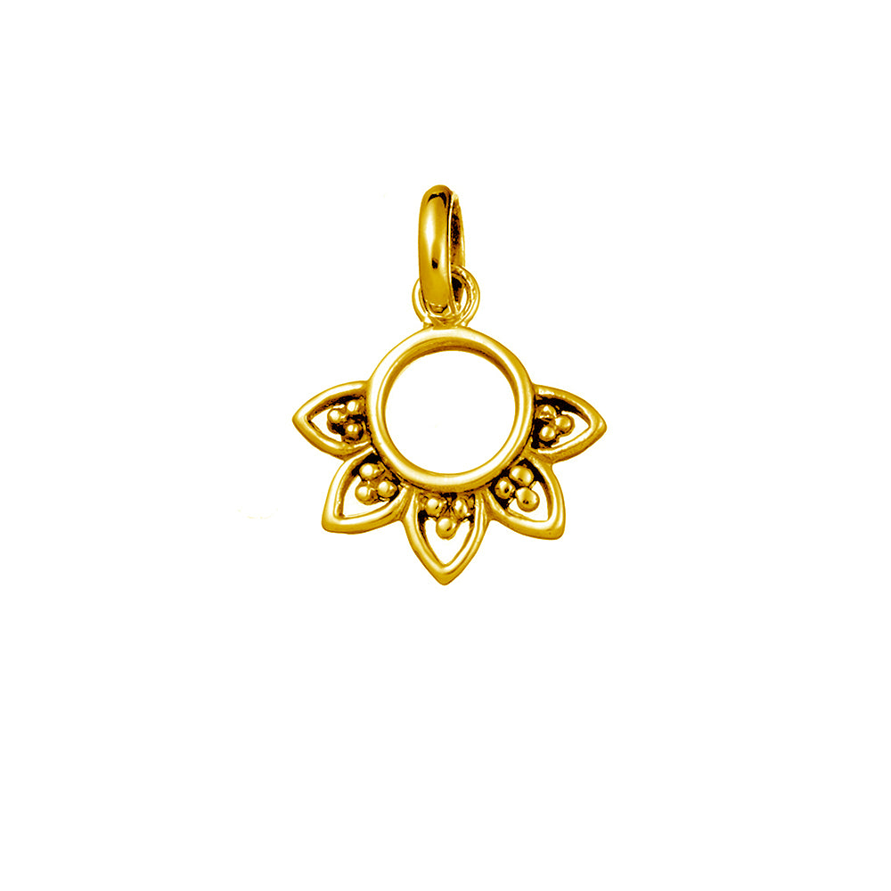 Rising Sun Gold Neck Charm