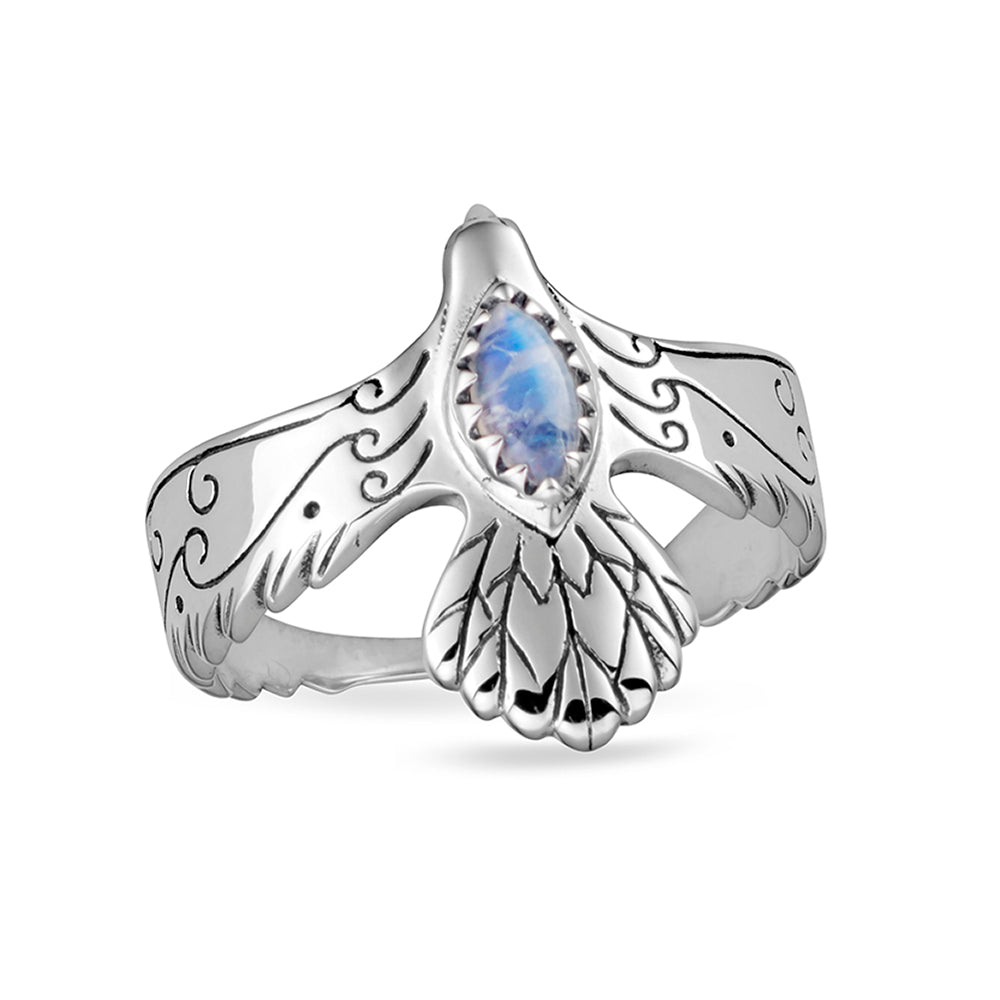 Eagle Spirit Moonstone Ring