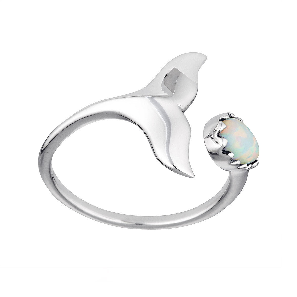 Whale Tail Opal Ring