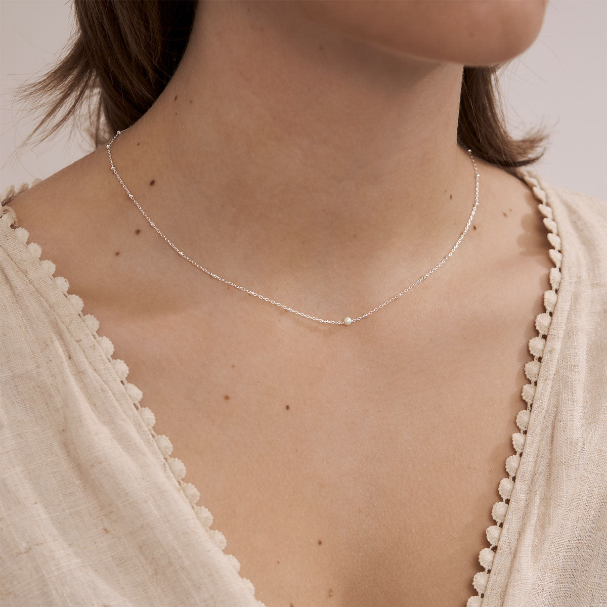 Disco Pearl Necklace