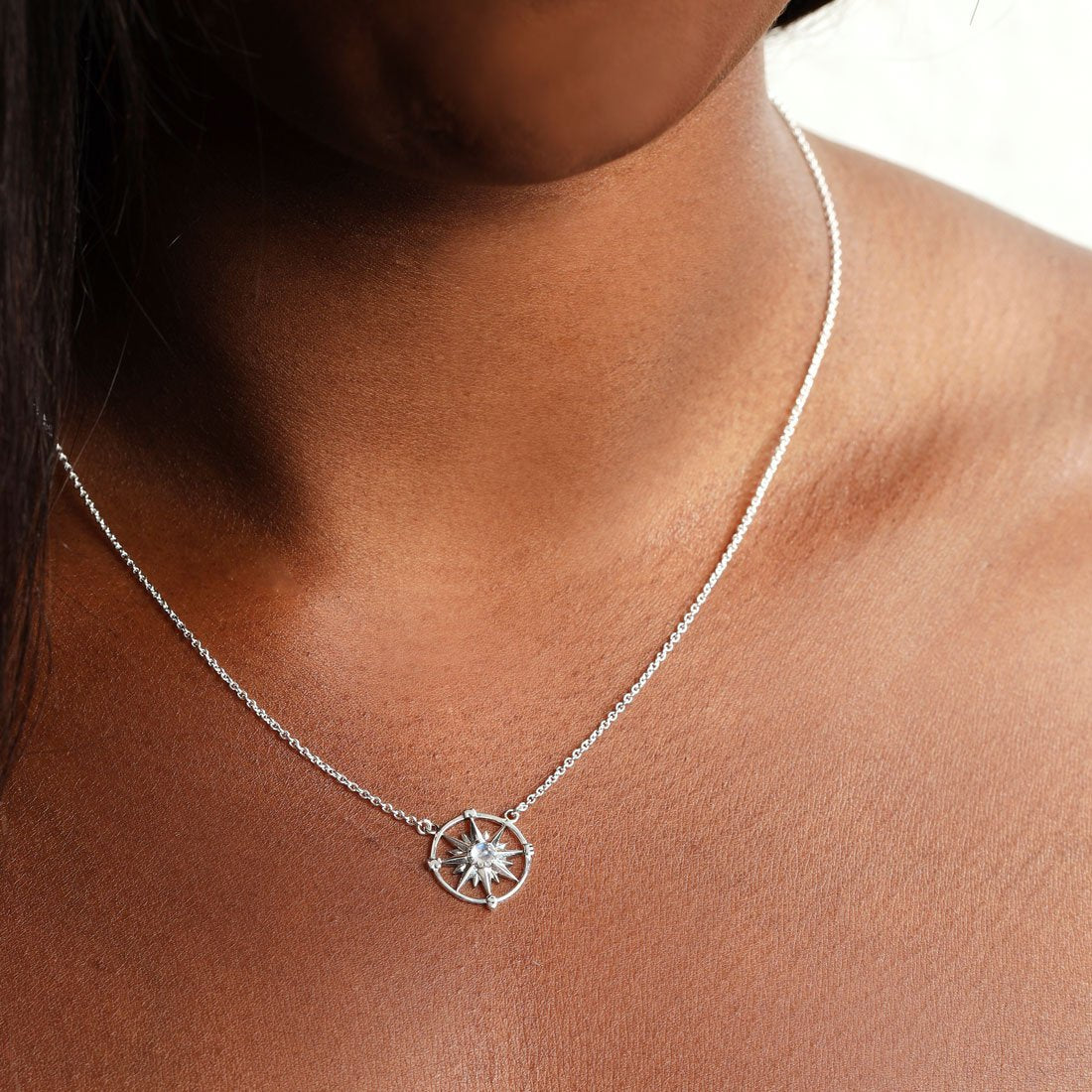 Guiding Light Compass Necklace