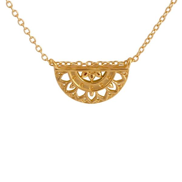 Dainty Mandala Choker Gold