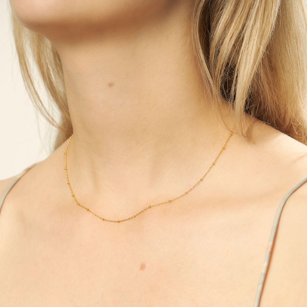 Disco Chain Necklace Gold