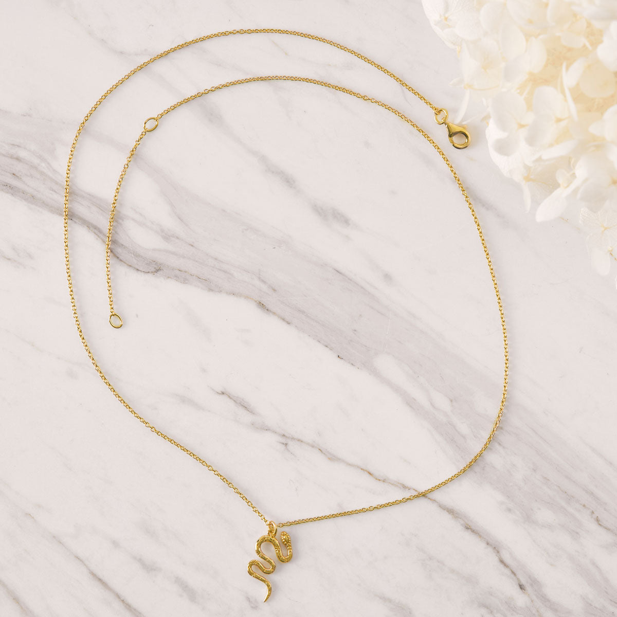 Mystic Serpent Necklace Gold