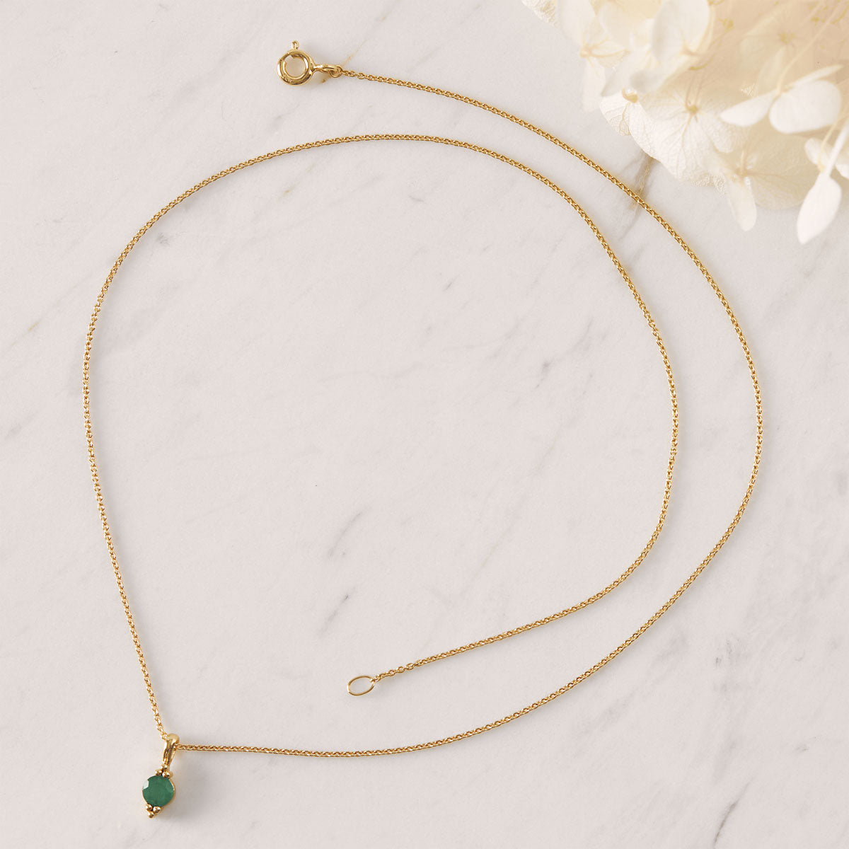 Glisten Green Onyx Necklace