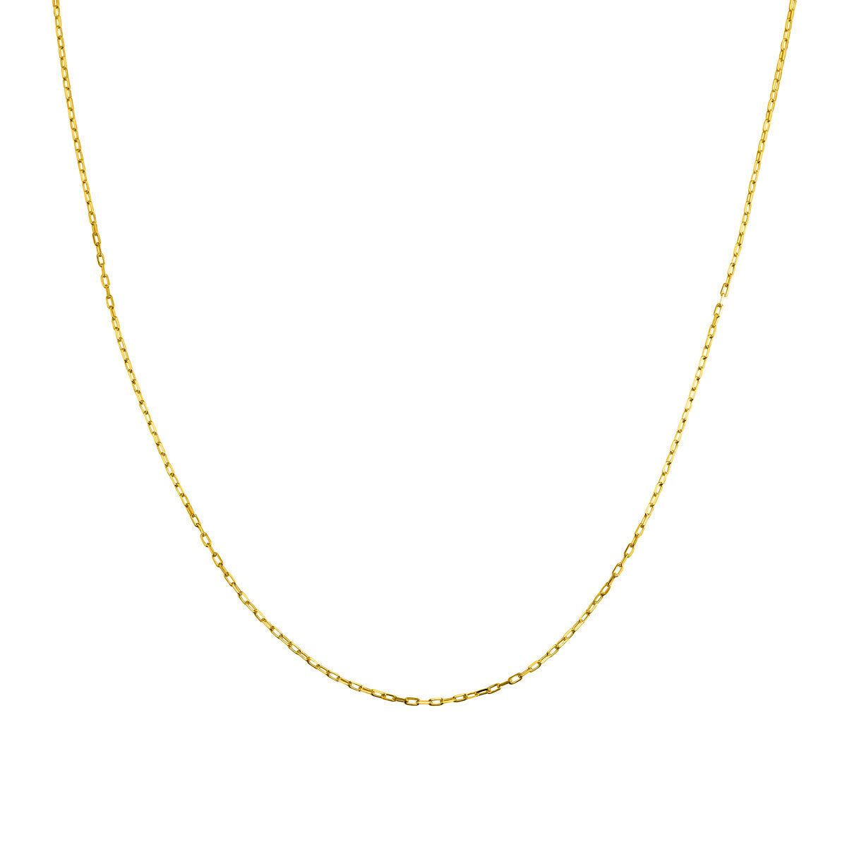 Fine Paperclip Chain Gold