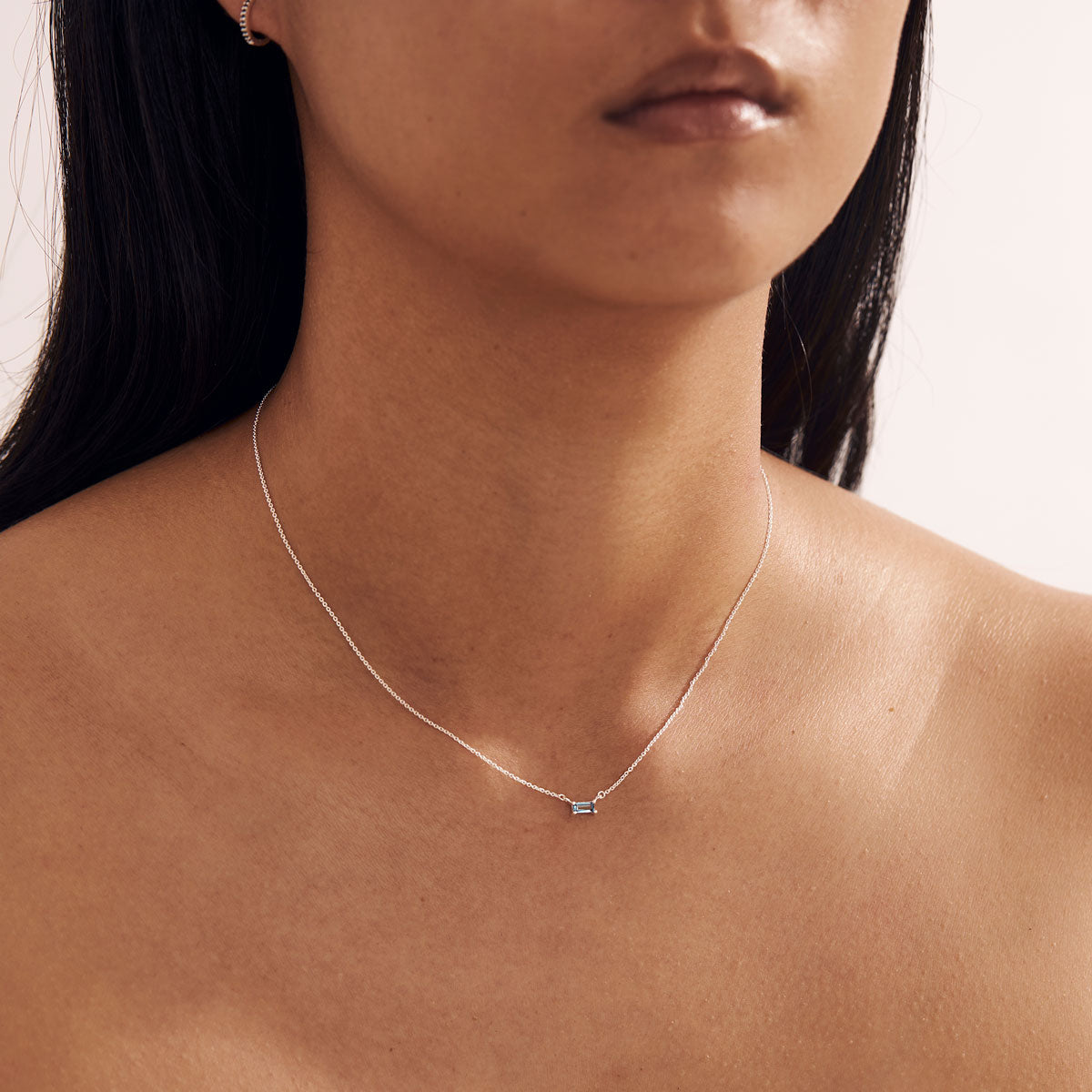 Lumen Baguette London Blue Necklace