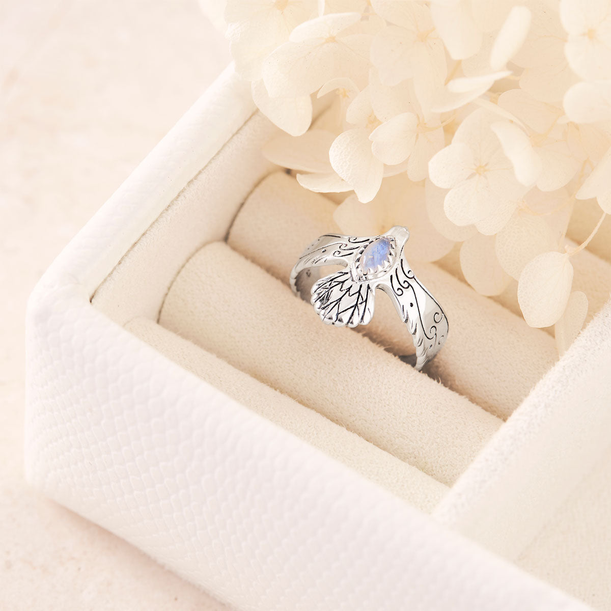 Eagle Spirit Moonstone Ring
