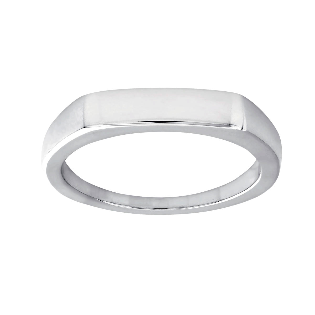 Fine Line Signet Ring