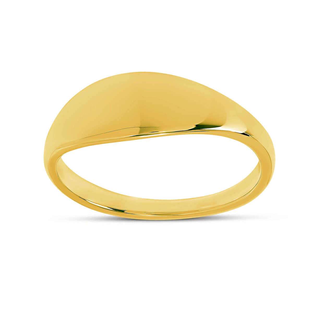 Dome Signet Ring Gold