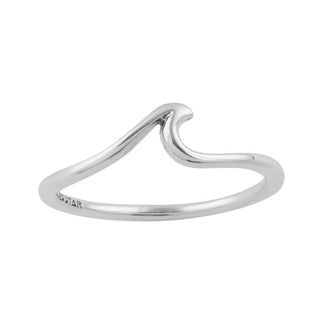 Dainty Ocean Ripple Ring - 4