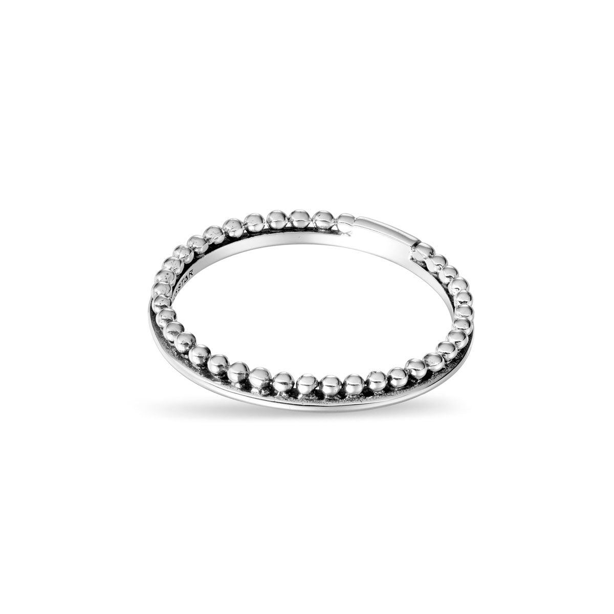 Dainty Beaded Stacker Ring