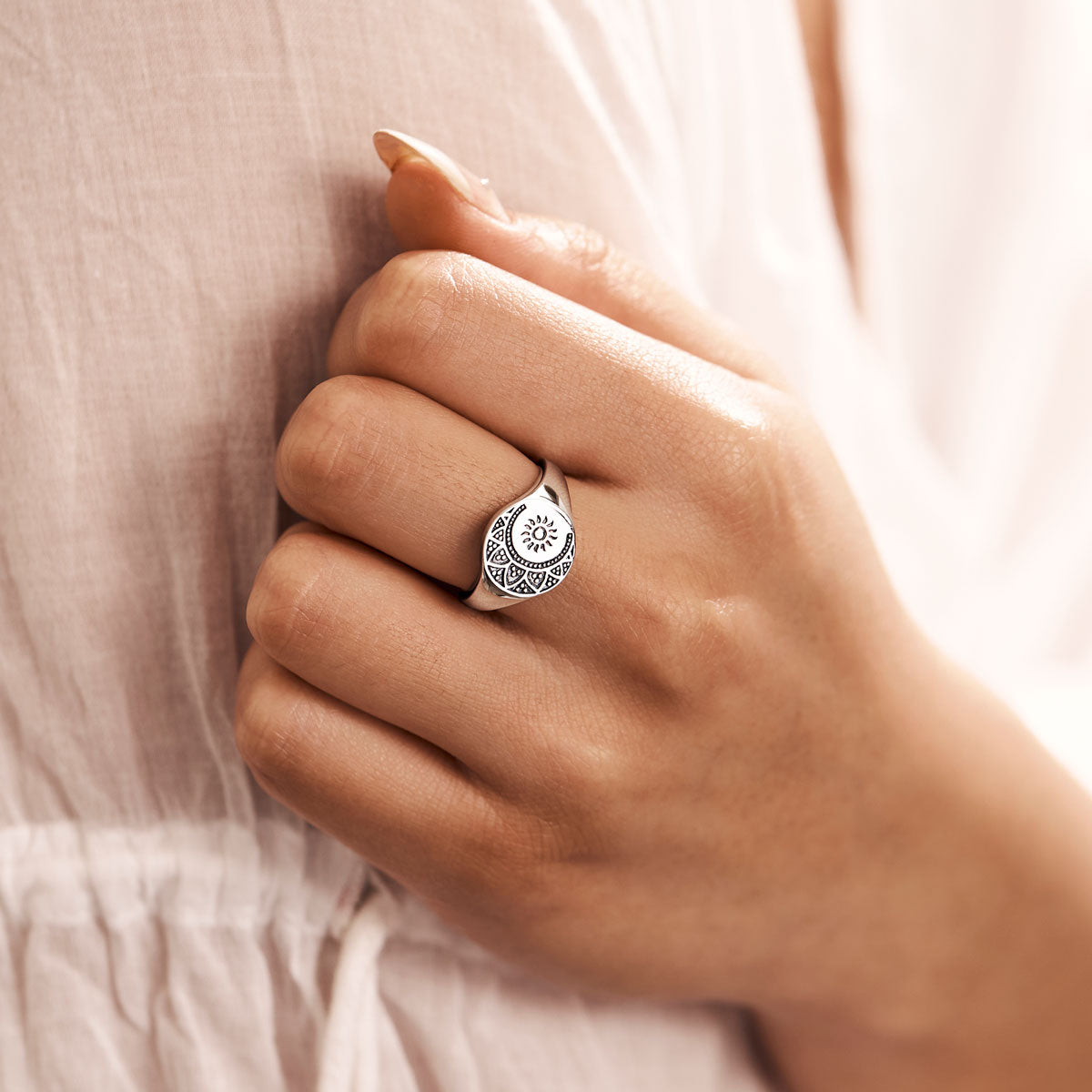 Mandala Deities Signet Ring