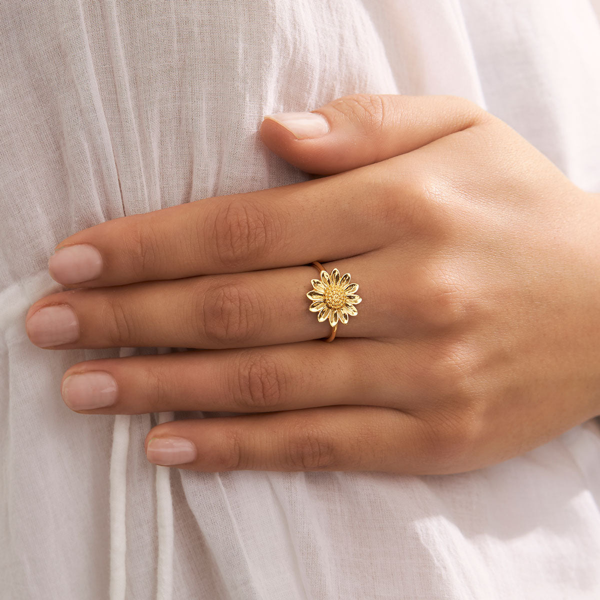 Sunflower Ring Gold