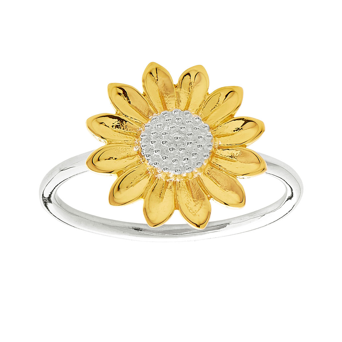 Sunflower Two Tone Ring