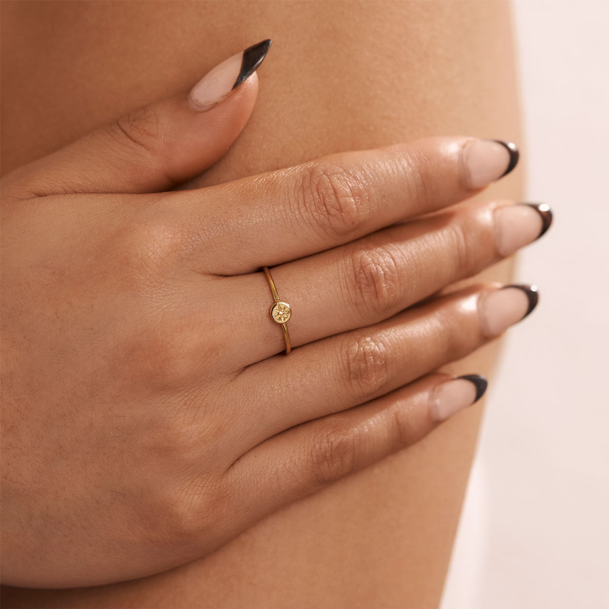 Dainty Enchanted Light Ring Gold