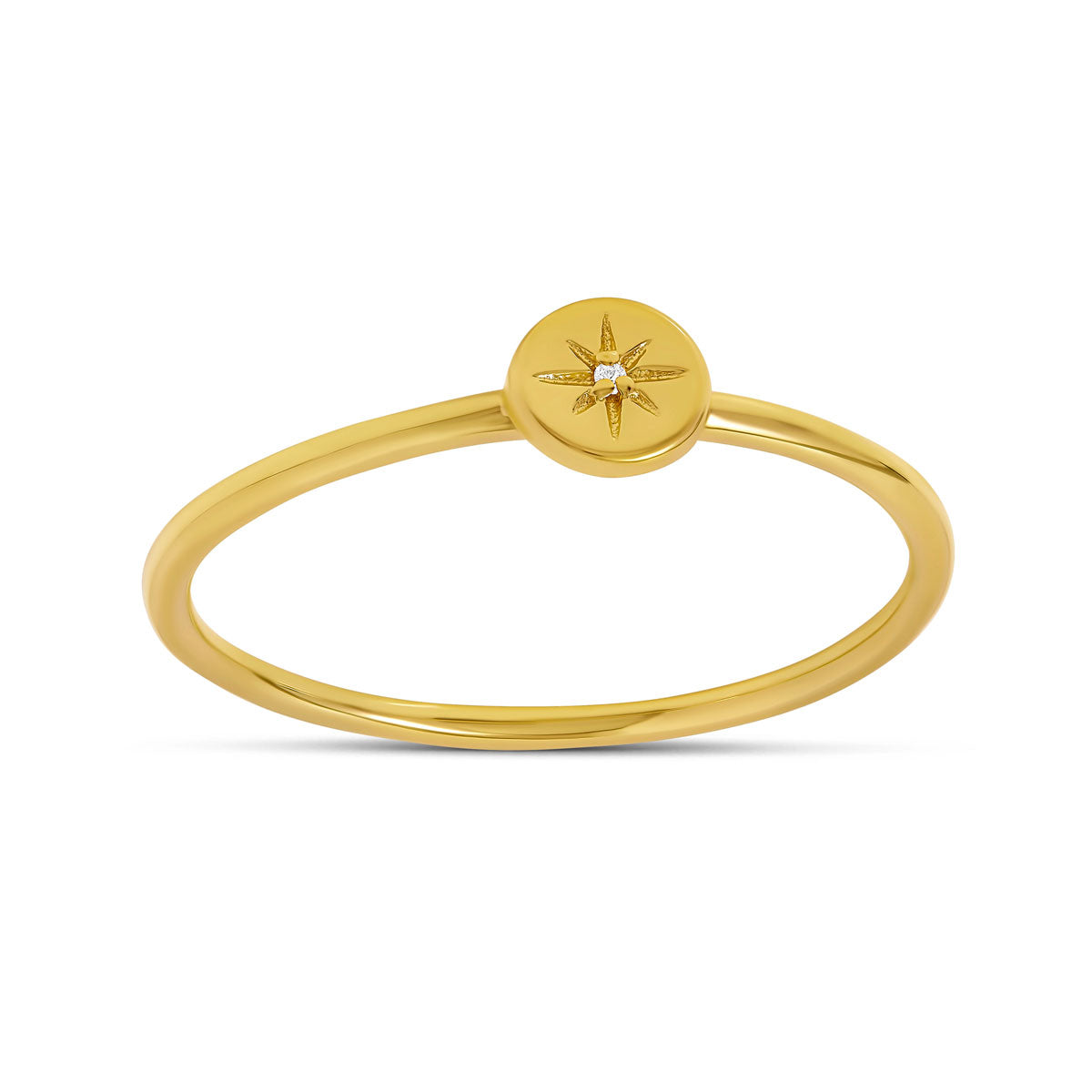 Dainty Enchanted Light Ring Gold