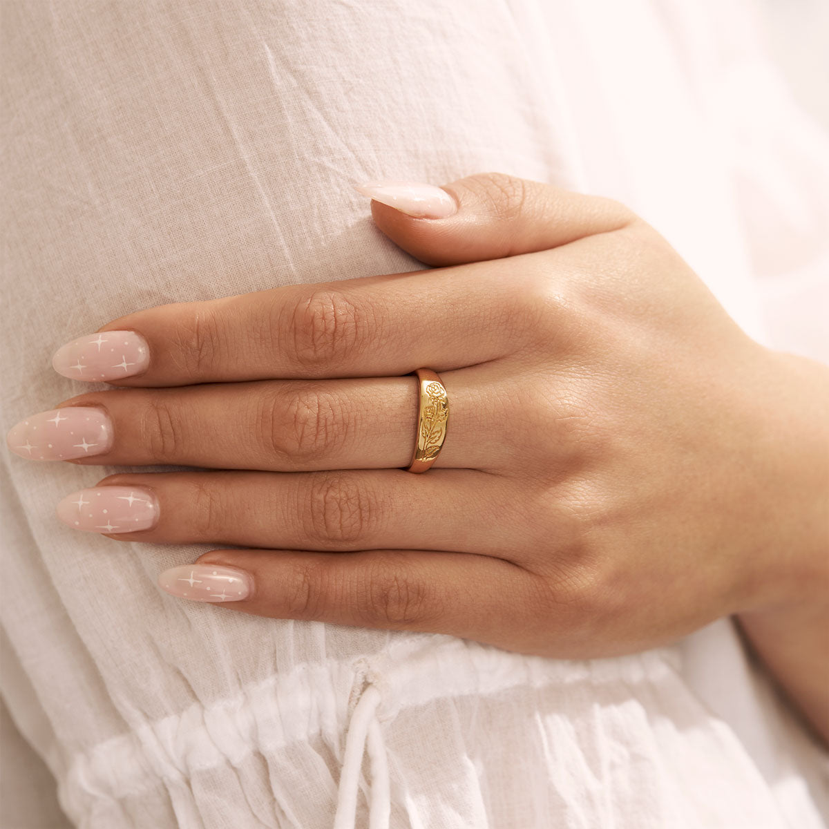 Enchanted Rose Ring Gold