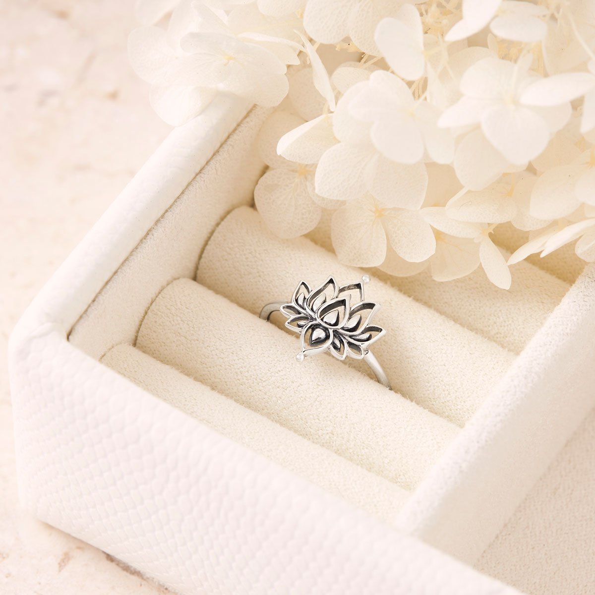 White Lotus Ring