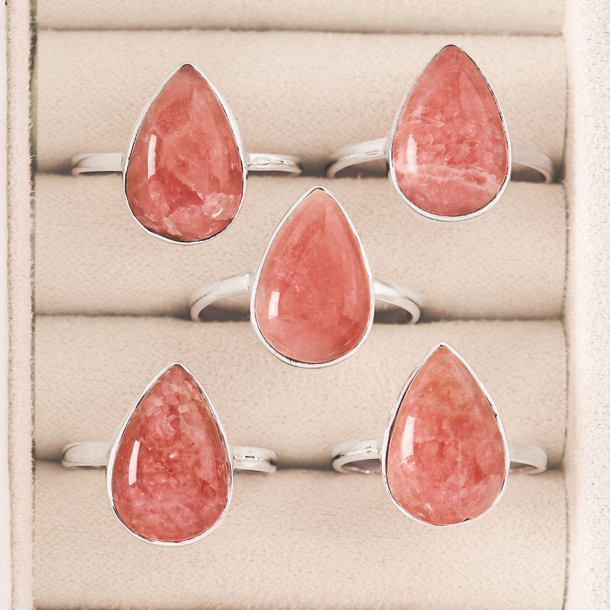 Freesia Rhodochrosite Ring