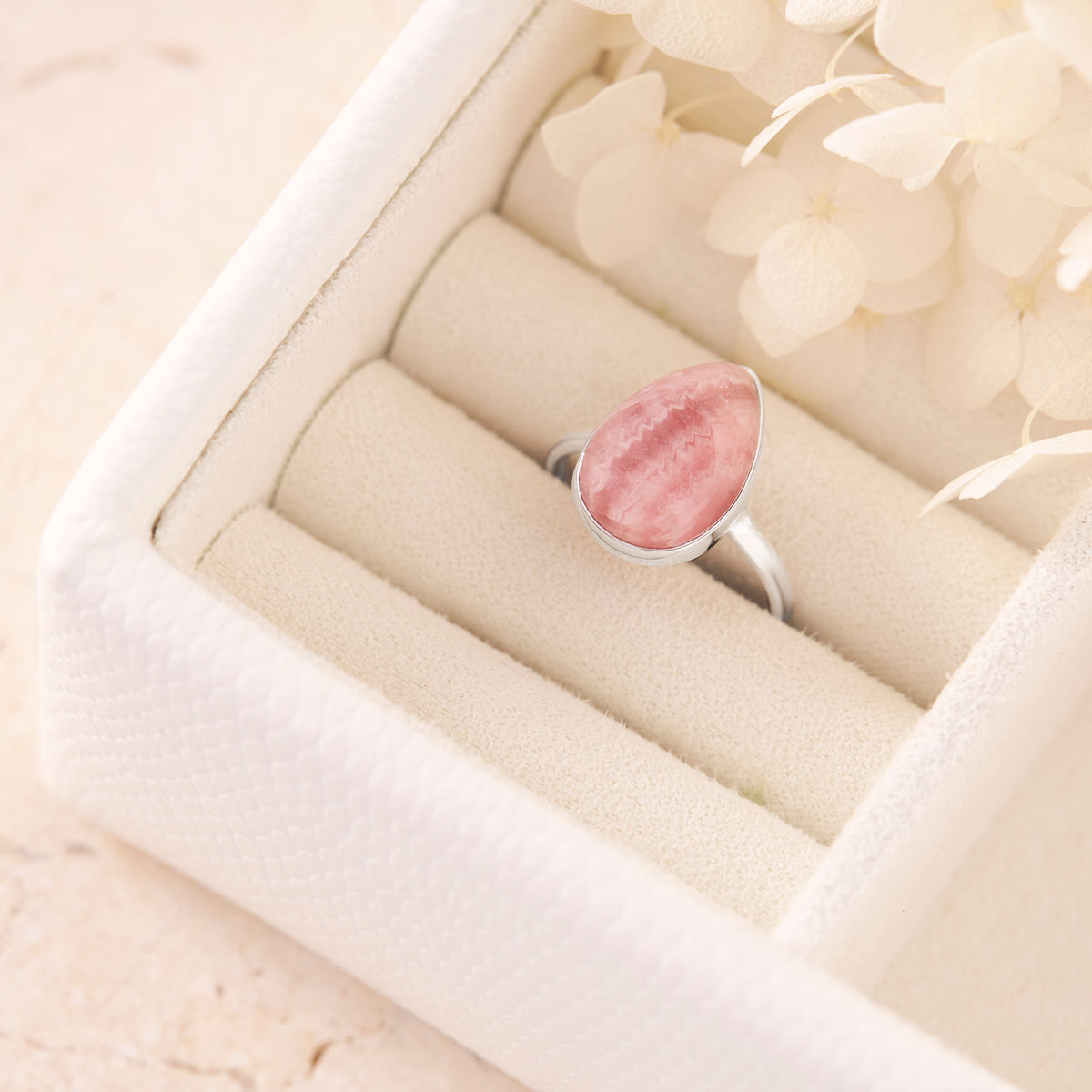 Freesia Rhodochrosite Ring