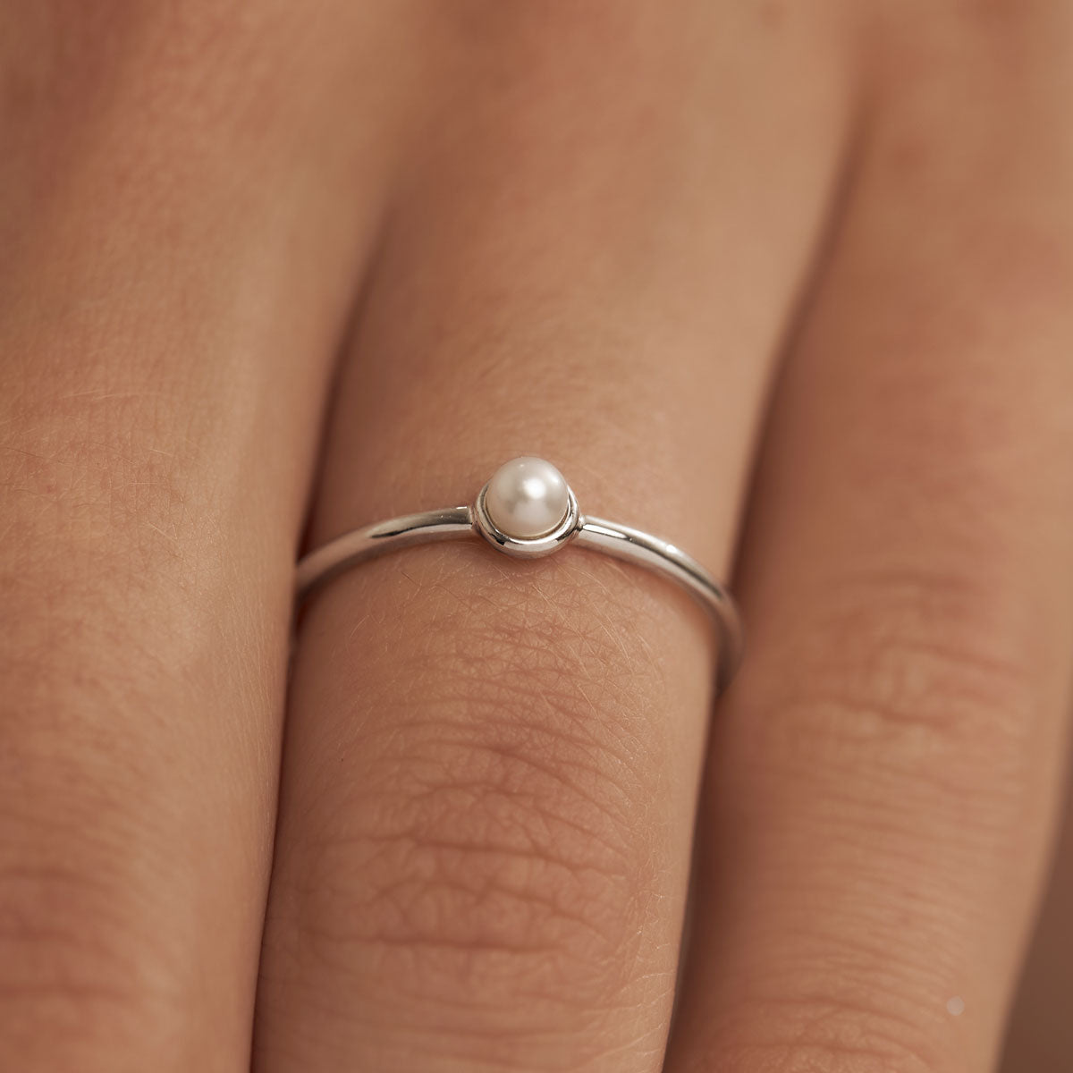 Delicate Pearl Ring