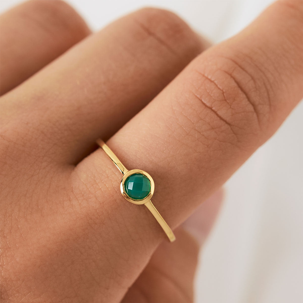 Elixir Green Onyx Ring Gold