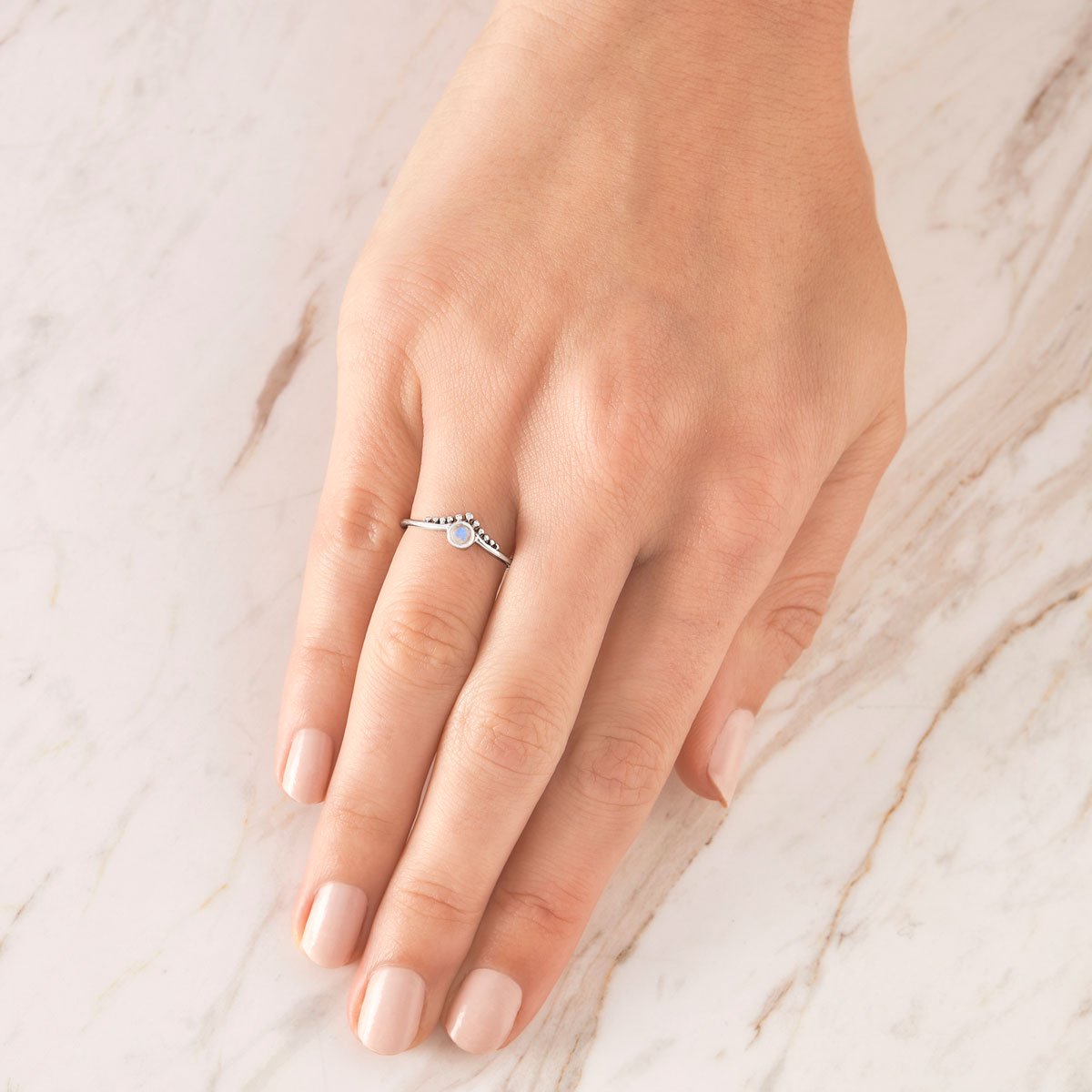 Diadème Moonstone Ring