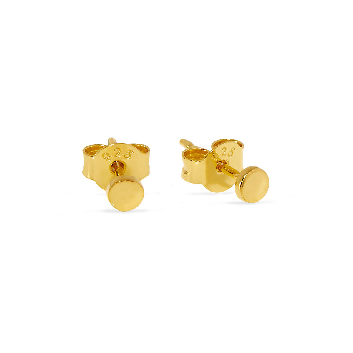 Super Fine Disc Studs Gold