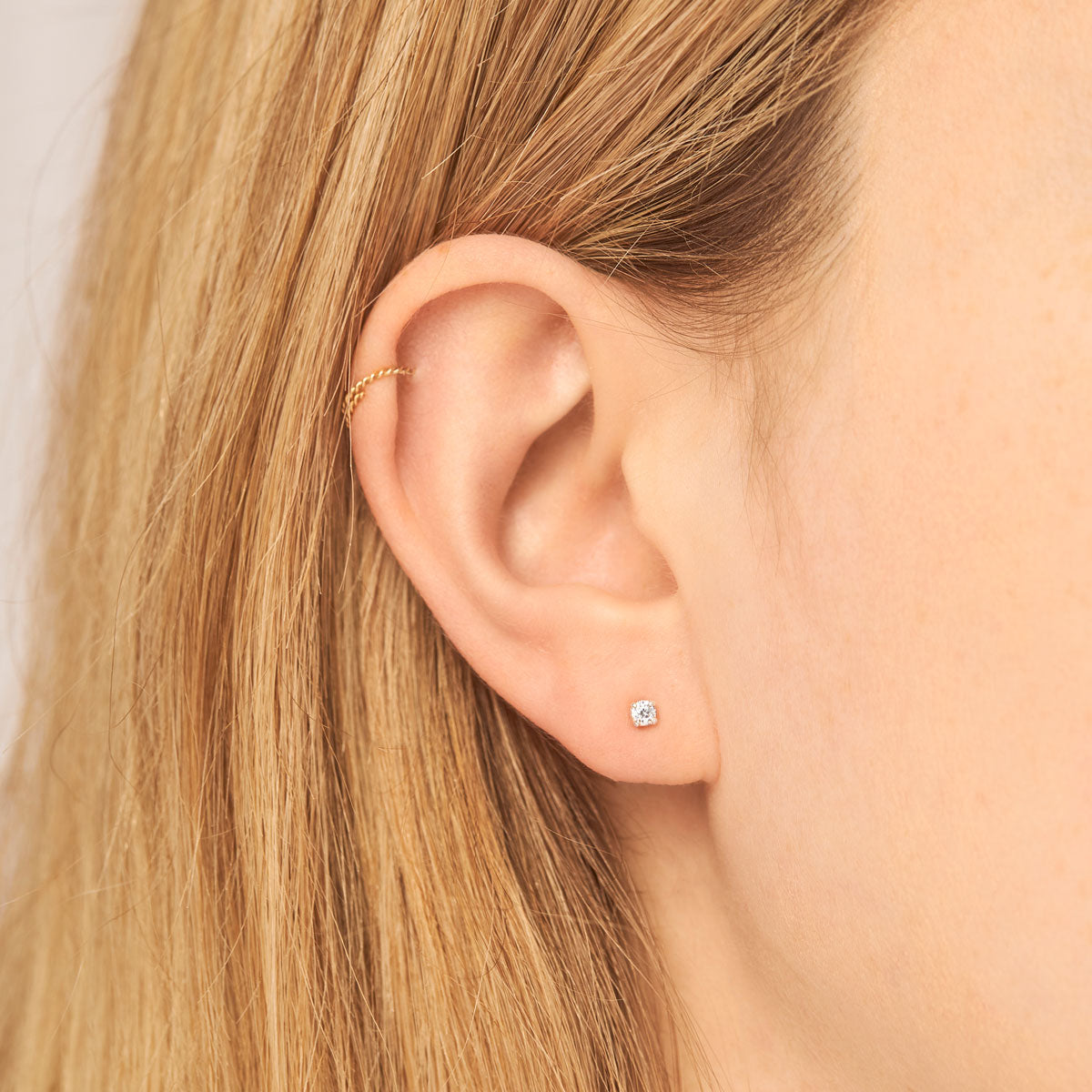 Delicate Crystal Studs